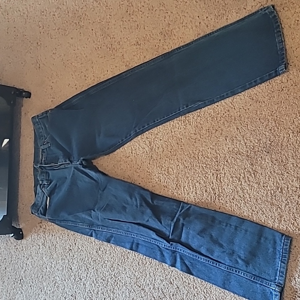 Dark Blue Denim Jeans 33x34 Wrangler Cowboy Cut